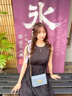 「CELINE（セリーヌ）のアイテム」を使った、SARIさん（レディース・163cm）の夏コーディネート