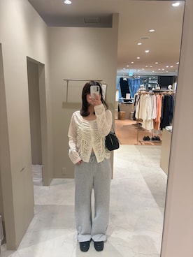 「mystic（ミスティック）のアイテム（ボストンバッグ）」を使った、uchida airiさん（レディース・160cm）の春コーディネート
