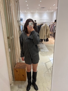 「アイテム（キャミソール）」を使った、uchida airiさん（レディース・160cm）の秋コーディネート