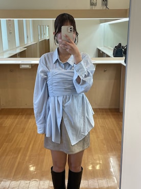 「レイヤード」｜uchida airiさん（レディース・160cm）の秋コーディネート