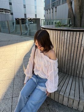 「mystic（ミスティック）のアイテム（ショルダーバッグ）」を使った、uchida airiさん（レディース・160cm）の秋コーディネート