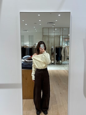 「アイテム（キャミソール）」を使った、uchida airiさん（レディース・160cm・20代）の秋コーディネート