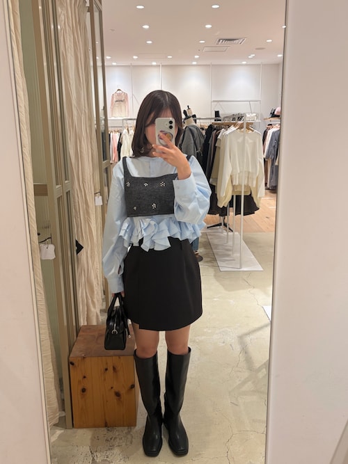 セール】ウールライク ビジュービスチェ（シャツ/ブラウス）｜mystic