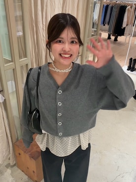 「アイテム（キャミソール）」を使った、uchida airiさん（レディース・160cm・20代）の秋コーディネート