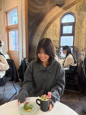 「アイテム（キャミソール）」を使った、uchida airiさん（レディース・160cm）の冬コーディネート