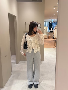 「mystic（ミスティック）のアイテム（ボストンバッグ）」を使った、uchida airiさん（レディース・160cm）の春コーディネート