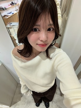 「アイテム（キャミソール）」を使った、uchida airiさん（レディース・160cm）の秋コーディネート