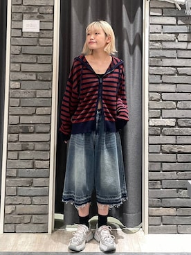 「PAGEBOY（ページボーイ）のカップツキFITキャミ（キャミソール）」を使った、nya2kichanさん（レディース・158cm・20代）の夏コーディネート