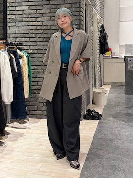 「PAGEBOY（ページボーイ）のアイテム（ジャケット/アウター）」を使った、nya2kichanさん（レディース・158cm）の春コーディネート