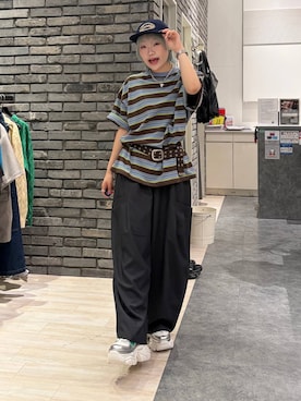 「PBLIM（ページボーイリム）のアイテム」を使った、nya2kichanさん（レディース・158cm）の春コーディネート