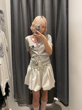 「アイテム（キャミソール、レッド系）」を使った、nya2kichanさん（レディース・158cm）の夏コーディネート