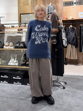 「アイテム（スウェットパンツ）」を使った、nya2kichanさん（レディース・158cm・20代）の冬コーディネート