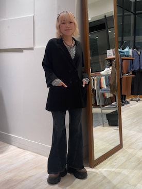 「PAGEBOY（ページボーイ）のアイテム（ジャケット/アウター）」を使った、nya2kichanさん（レディース・158cm）の秋コーディネート