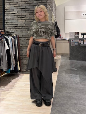 「PAGEBOY（ページボーイ）のアイテム（スラックス）」を使った、nya2kichanさん（レディース・158cm）の春コーディネート