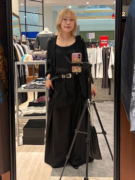 「PAGEBOY（ページボーイ）のランジェリーレースジャケット（テーラードジャケット、ブラック系）」を使った、nya2kichanさん（レディース・158cm）の夏コーディネート