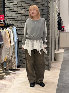 「PAGEBOY（ページボーイ）のアイテム（デニムパンツ）」を使った、nya2kichanさん（レディース・158cm）の秋コーディネート