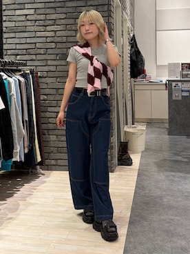 「PBLIM（ページボーイリム）のアイテム」を使った、nya2kichanさん（レディース・158cm）の春コーディネート