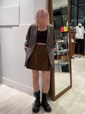 「アイテム（テーラードジャケット）」を使った、nya2kichanさん（レディース・158cm・20代）の夏コーディネート