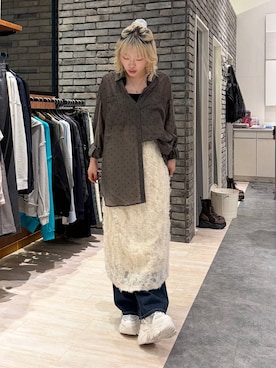 「PAGEBOY（ページボーイ）のアイテム（トップス）」を使った、nya2kichanさん（レディース・158cm）の春コーディネート