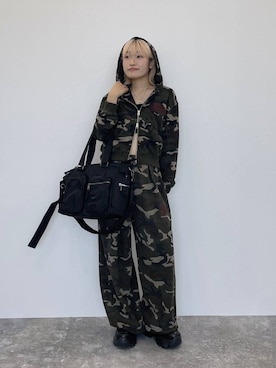 「PBLIM（ページボーイリム）のアイテム（スウェットパンツ）」を使った、nya2kichanさん（レディース・158cm）の秋コーディネート