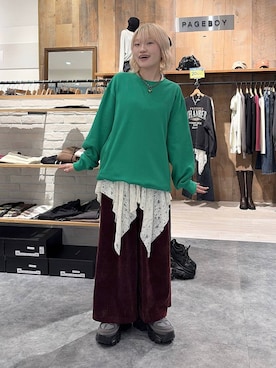 「アイテム（チュニック）」を使った、nya2kichanさん（レディース・158cm）の秋コーディネート