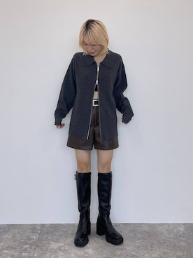 「ロングブーツ」｜nya2kichanさん（レディース・158cm・20代）の秋コーディネート