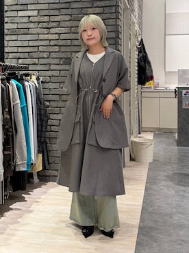 「PAGEBOY（ページボーイ）のスリムレッグフレアデニム【4color/4size】（デニムパンツ、ブルー系）」を使った、nya2kichanさん（レディース・158cm）の春コーディネート