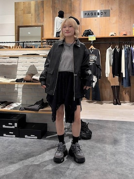 「アイテム（チュニック）」を使った、nya2kichanさん（レディース・158cm）の秋コーディネート