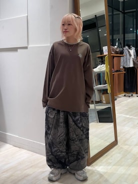 「PBLIM（ページボーイリム）のアイテム（Tシャツ/カットソー）」を使った、nya2kichanさん（レディース・158cm）の秋コーディネート