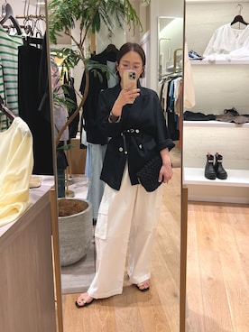 「LOUNGEDRESS（ラウンジドレス）のアイテム（ジャケット/アウター）」を使った、kuuusanさん（レディース・157cm）の春コーディネート