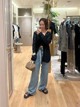 「LOUNGEDRESS（ラウンジドレス）のアイテム」を使った、kuuusanさん（レディース・157cm）の夏コーディネート