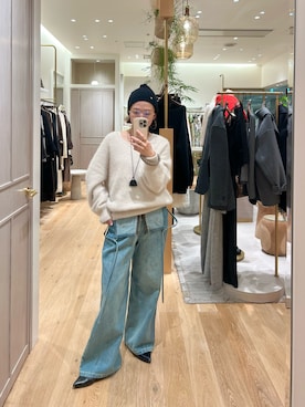 「アイテム（オールインワン・サロペット）」を使った、kuuusanさん（レディース・157cm）の冬コーディネート