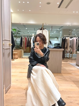 「アイテム（ライダースジャケット）」を使った、kuuusanさん（骨格ストレート・レディース・157cm）の秋コーディネート