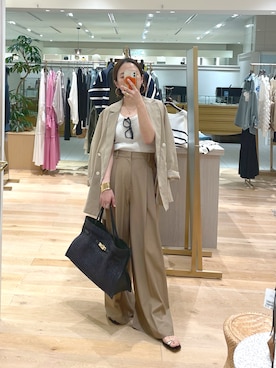 「LOUNGEDRESS（ラウンジドレス）のアイテム（ジャケット/アウター）」を使った、kuuusanさん（レディース・157cm）の春コーディネート