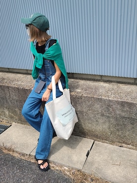 「キャップ女子」｜Laulea staffさん（レディース・168cm）の夏コーディネート