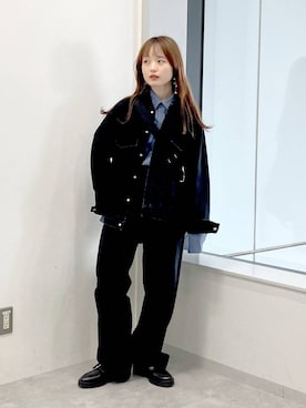 「STERNBERG（スタンバーグ）のアイテム（ジャケット/アウター）」を使った、ぱっち(STERNBERG)さん（レディース・158cm）の冬コーディネート