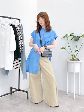 「STERNBERG（スタンバーグ）のアイテム（その他パンツ）」を使った、ぱっち(STERNBERG)さん（レディース・158cm）の夏コーディネート