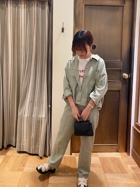 「Lugnoncure（ルノンキュール）のアイテム（その他アウター）」を使った、donさん（レディース・153cm）の春コーディネート
