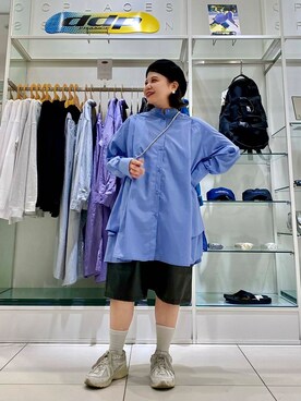 「ブルベ冬×秋カラーコーデ」｜「アイテム（ハンチング/ベレー帽）」を使った、juri.さん（レディース・148cm）の秋コーディネート