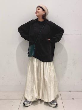 「SENSE OF PLACE by URBAN RESEARCH（センスオブプレイスバイアーバンリサーチ）のヴィンテージルーズスウェット（Tシャツ/カットソー）」を使った、juri.さん（レディース・148cm）の秋コーディネート