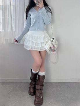 mameさん（レディース・155cm）の冬コーディネート