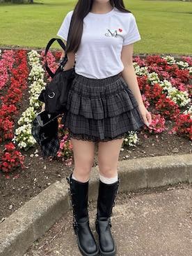 「clear（クリア）のアイテム」を使った、mameさん（レディース・155cm）の夏コーディネート