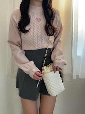 「冬を彩る色いろコーデ」｜mameさん（レディース・155cm）の冬コーディネート