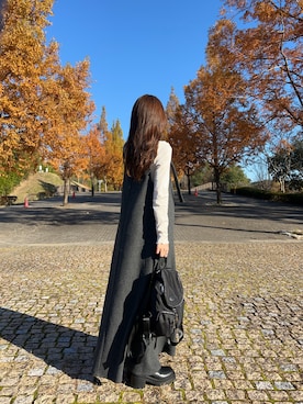 「GRL（グレイル）のアイテム（ワンピース/ドレス）」を使った、mameさん（レディース・155cm）の秋コーディネート