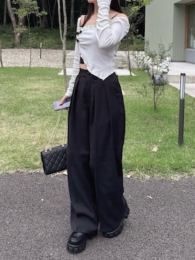 「GeeRA（ジーラ）のアイテム」を使った、mameさん（レディース・155cm）の秋コーディネート