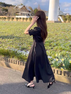 「GRL（グレイル）のアイテム（ワンピース/ドレス）」を使った、mameさん（レディース・155cm）の春コーディネート
