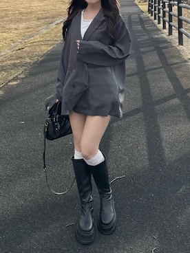 mameさん（レディース・155cm）の春コーディネート