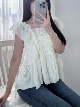 「GeeRA（ジーラ）のアイテム」を使った、mameさん（レディース・155cm）の夏コーディネート