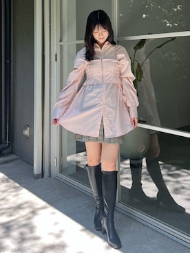 「ロングシャツ」｜mihoさん（レディース・163cm）の夏コーディネート