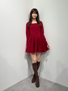 「MERCURYDUO（マーキュリーデュオ）のアイテム（ブーツ）」を使った、mihoさん（レディース・163cm）の夏コーディネート